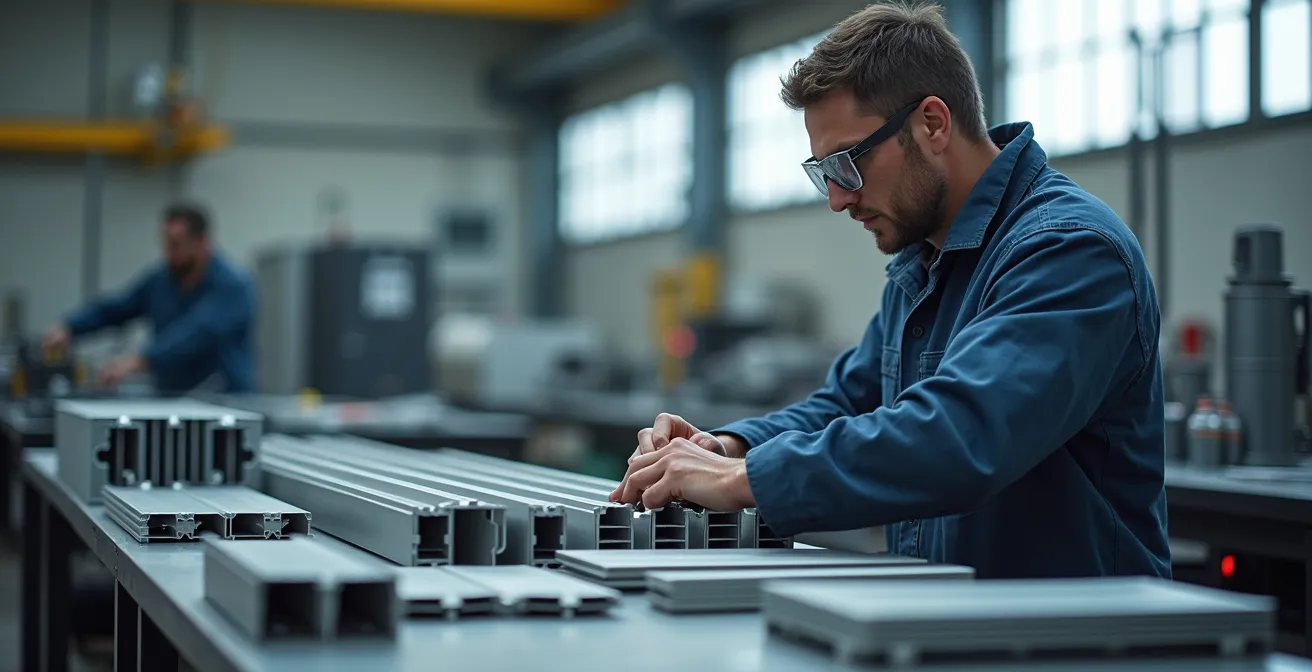 Composants en aluminium pour boîtiers de batteries de véhicules électriques dans un environnement de production québécois