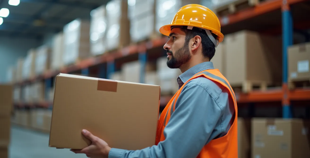 Entrepôt moderne certifié avec systèmes de sécurité avancés pour le commerce transfrontalier