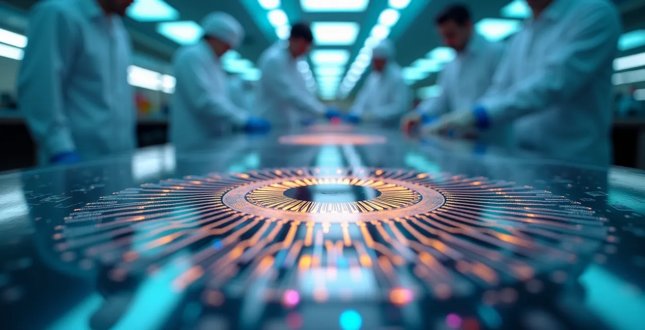 Centre de microélectronique de Bromont avec salles blanches et équipements de fabrication de composants