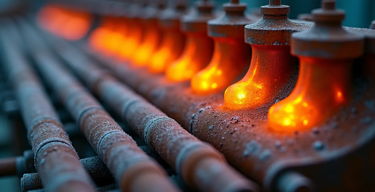 Système de récupération de chaleur sur four industriel avec échangeurs et thermopompe